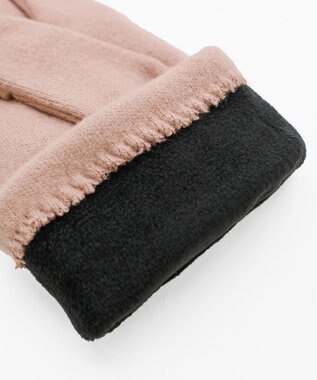 ORuKuBET おさんぽねこ刺繍ジャージグローブ(WOMEN)【タッチパネル対応】 ピンク