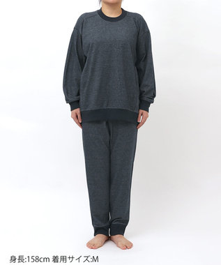 ワコール／睡眠科学 パジャマ 長袖 長ズボン 綿混(本体) ここちよく眠れる 寝返りしやすい レディース YDX598 睡眠科学／ワコール コン