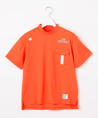 PW CIRCULUS 【吸水速乾 / UV遮蔽率96.3% UVカット / ストレッチ】【WOMEN】ポケットモックT ゴルフウェア レディース オレンジ系