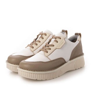 ing <ing>【サスティナブル】厚底レースアップスニーカー