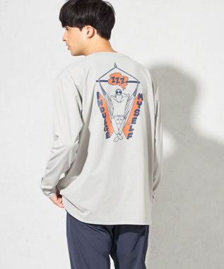 SHARE PARK MENS 【UNISEX】UVカット アートコラボロングTシャツ〈Hammock〉（L・XLサイズ） グレー