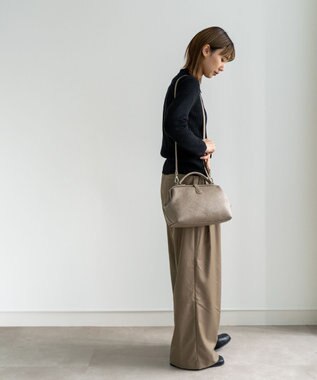 Atelier nuu 日本製 parcel mist ミニダレス ショルダーバッグ グレージュ