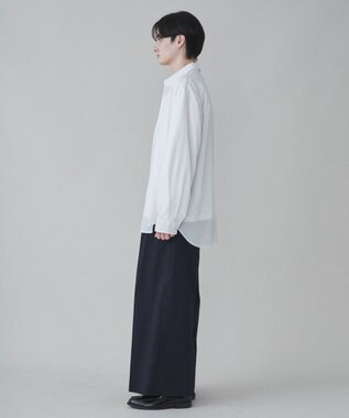 WEGO 【ユニセックス着用ITEM】ワイドストレートスラックス ネイビー