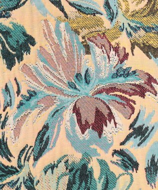 GRACE CONTINENTAL フラワージャガードノーカラージャケット イエロー