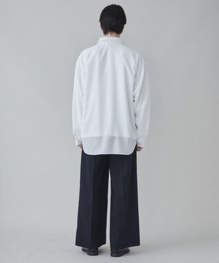 WEGO 【ユニセックス着用ITEM】ワイドストレートスラックス ネイビー