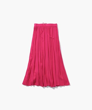 ATON RECYCLED FRESCA COTTON | フレアリブスカート FUCHSIA