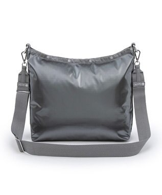 LeSportsac MEDIUM ZIP SHOULDER/ガンメタルグレーシャイン ガンメタルグレーシャイン