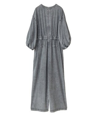 Green Parks ■ＥＳＣＡＲ　シャーリングデニムオールインワン Gray