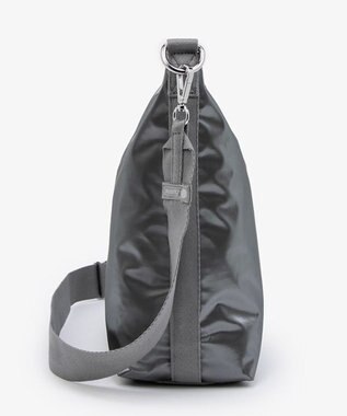 LeSportsac MEDIUM ZIP SHOULDER/ガンメタルグレーシャイン ガンメタルグレーシャイン