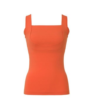 BRADELIS New York 【BRADELIS NewYork peace】綿混楽々dailyブラキャミ23  サラッと快適な補正ブラキャミ シェイパー オレンジ