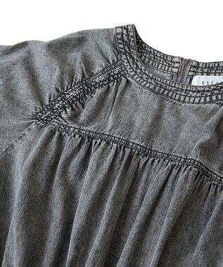 Green Parks ■ＥＳＣＡＲ　シャーリングデニムオールインワン Gray