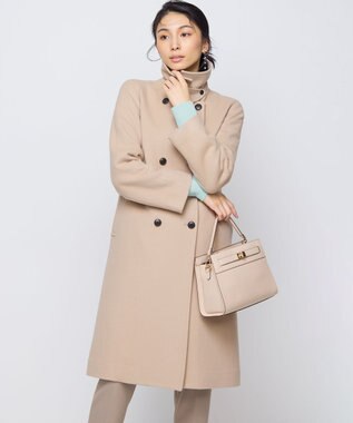 組曲 L ライトビーバー トレンチライク ロングコート ベージュ系