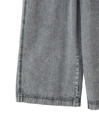 Green Parks ■ＥＳＣＡＲ　シャーリングデニムオールインワン Gray