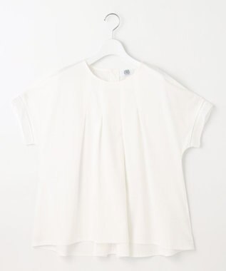 J.PRESS LADIES 【洗える・接触冷感】プレーティングジャージー フレア カットソー ホワイト系