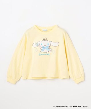 ANY KIDS 【シナモロール×ANY KIDS】アップリケ 長袖Tシャツ クリーム