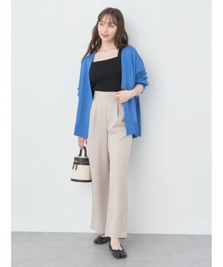 earth music&ecology レイヤードニットタンクトップ Black