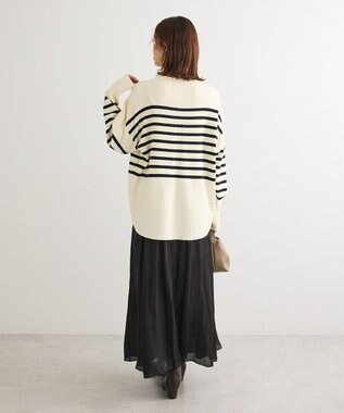 Green Parks シャイニーサテンセルフプリーツギャザーフレアスカート Black