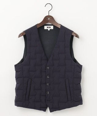 JOSEPH ABBOUD 【インナーダウン対応】2WAYストレッチダウンベスト ネイビー系