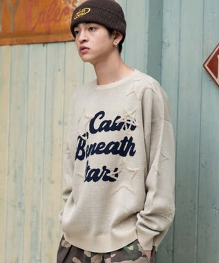 WEGO 【ユニセックス着用ITEM】パイルジャガードプルオーバー ホワイト