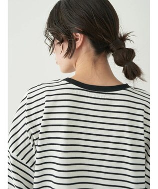 earth music&ecology トリカラーボーダーロンＴＥＥ Off White