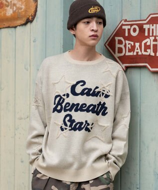 WEGO 【ユニセックス着用ITEM】パイルジャガードプルオーバー ホワイト