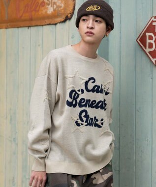 WEGO 【ユニセックス着用ITEM】パイルジャガードプルオーバー ホワイト