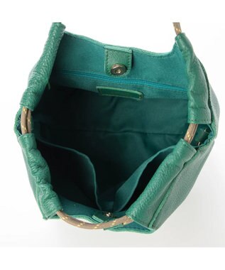 UNBILLION perche 牛革ソフト3wayコードハンドルバッグ グリーン