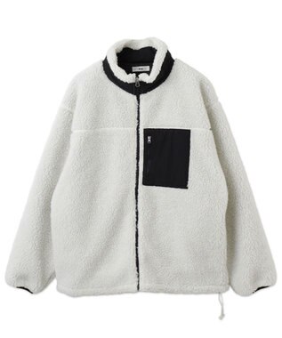 WEGO 【ユニセックス着用ITEM/SMLサイズ展開】ボアブルゾン オフホワイト