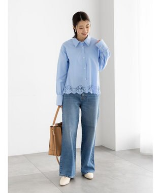 Te chichi 【EDWIN別注】WIDE FIT DENIM《2026 spring catalog item》 サックスブルー