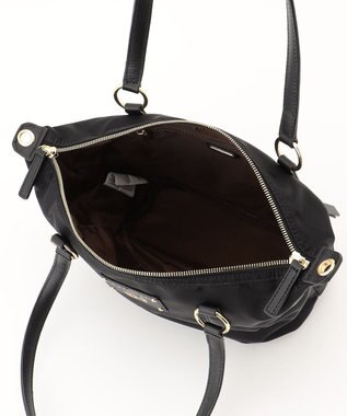 LA BAGAGERIE ウォータープルーフナイロン　2WAYハンドバッグ ブラック