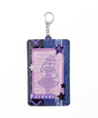 WEGO 【痛バ＆推し活グッズ】デニムグラフィックカードホルダーキーホルダー 柄2