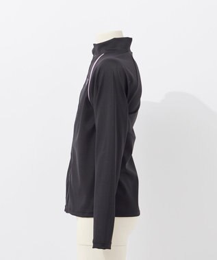 OP／FILA 【Ocean Pacific】スクールラッシュガード ブラック×パープル