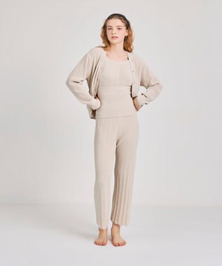 une nana cool とろみ素材がここちよいハラマキ付きロングボトム　ｍｏｉ　ｒｏｏｍ（モアルーム） ベージュ