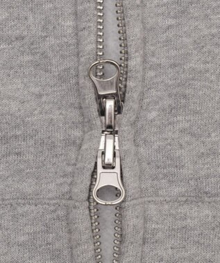 WEGO 【25年秋冬新作/ユニセックス着用ITEM/SMLサイズ展開】グラフィックロゴダブルZIPパーカー グレーその他