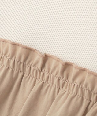 Green Parks ペプラムドッキングワンピース Light Beige