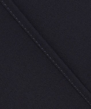 BEIGE， 【洗える】JASMINE / スタンドカラージップブラウス Navy