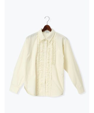 Te chichi フロントフリルシャツ イエロー