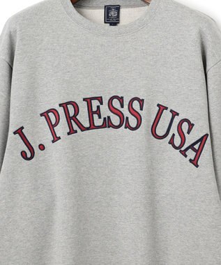 J.PRESS MEN 【J.PRESS ORIGINALS】FABRIC LOGO SWEATSHIRT ライトグレー系