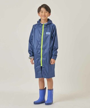 BEAMS SCHOOL レインコート ランドセル対応／収納袋付き ネイビー