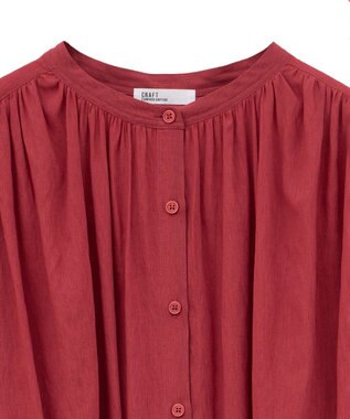 CRAFT STANDARD BOUTIQUE ヴィンテージボイルバックデザインブラウス Red