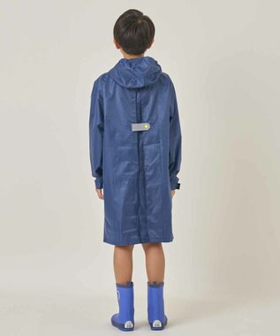 BEAMS SCHOOL レインコート ランドセル対応／収納袋付き ネイビー