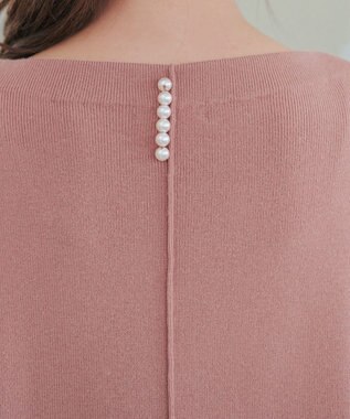 Tiaclasse L 【安田美沙子さん着用・洗える】ボリュームパフスリーブニットチュニック ピンク