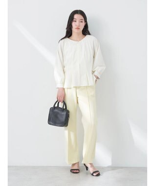 earth music&ecology ペプラムブラウス Ivory