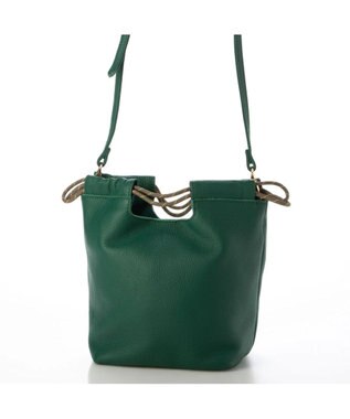 UNBILLION perche 牛革ソフト3wayコードハンドルバッグ グリーン
