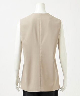 23区 【エステータ】ライトダブルクロス ジレ グレージュ