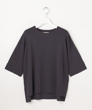 ANY SIS 【アイスタッチ】ボートネックニット プルオーバー スレート