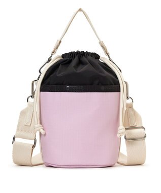 LeSportsac SM DRAWSTRING BUCKET/ライラックグレー/サンドバーコード ライラックグレー/サンドバーコード