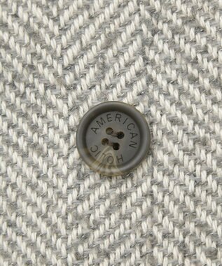 AMERICAN HOLIC ヘリンボーンスタンドカラーコート Gray