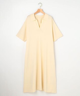 組曲 S 【先行予約】クリアストレッチスキッパーニット ワンピース