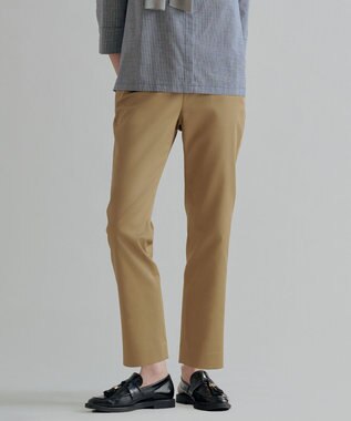  【WEB限定カラーあり】TCシャンブレーサテンST テーパード パンツ